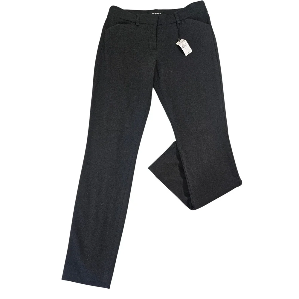 Express Black Mid Rise Skinny Stretch Plus Dress Pants Career Workwear Size 6R